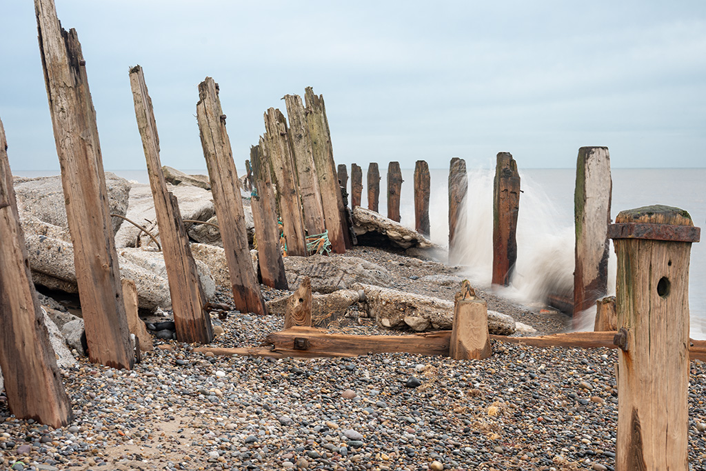 Sea Splashed Groins