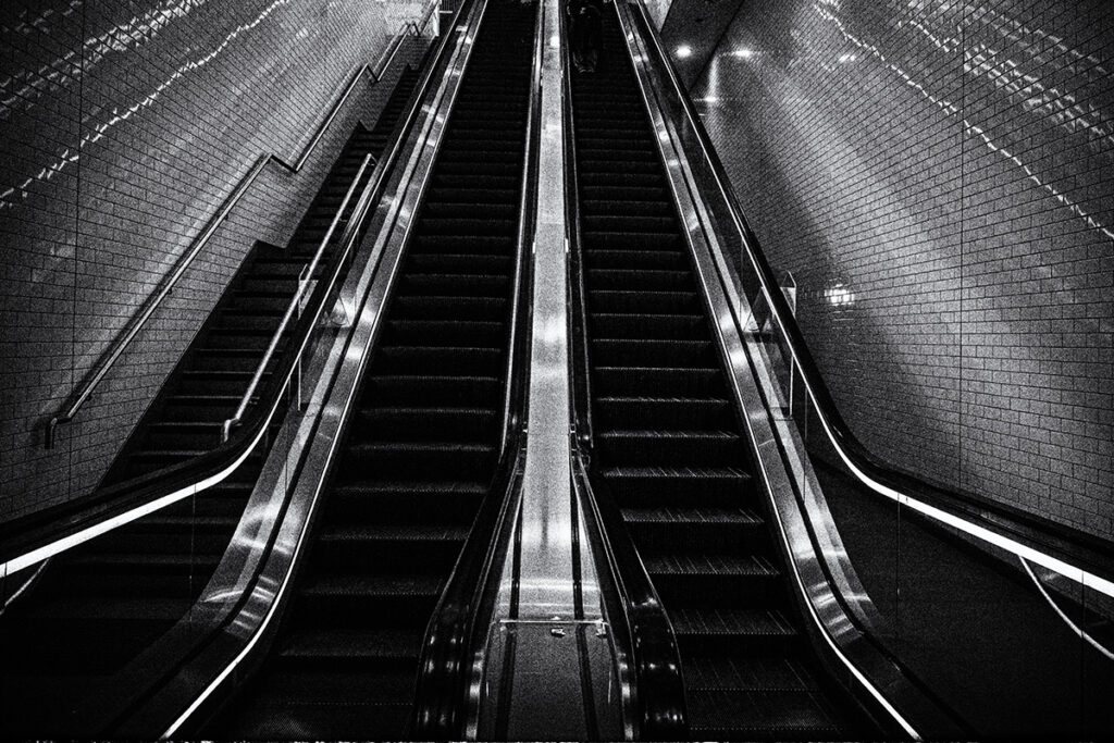 escalator at Kings Cross